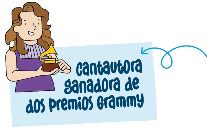 CANTAUTORA GANADORA DE DOS PREMIOS GRAMMY